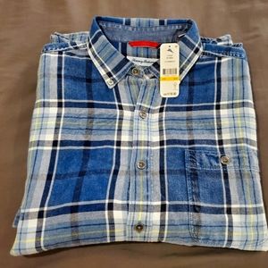 TOMMY BAHAMAS Hola Indigo Short Sleeve Woven Shirt Men Medium